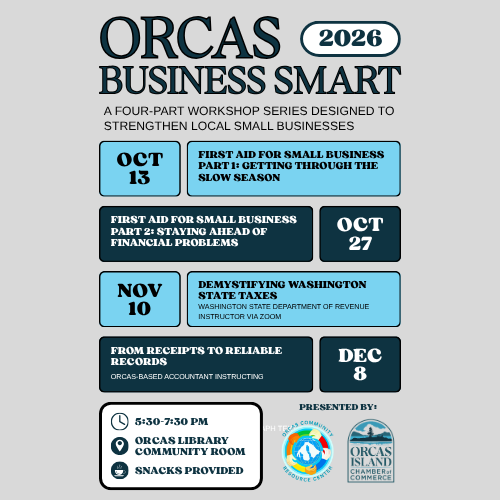 Orcas Business Smart Workshops presented by OCRC and the Orcas Chamber