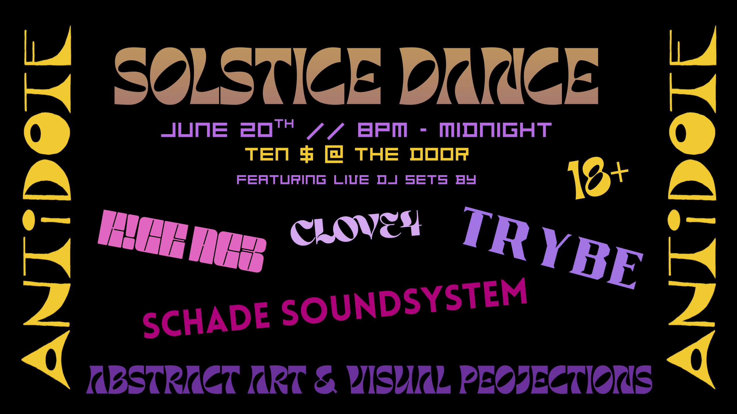 ANTIDOTE DANCE PARTY: JUNE