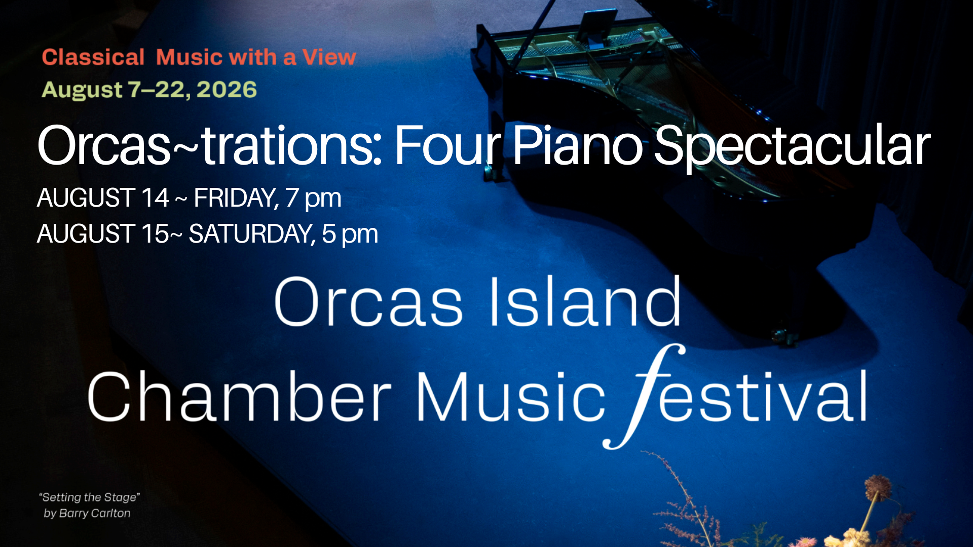 OICMF – Orcas~trations: Four Piano Spectacular